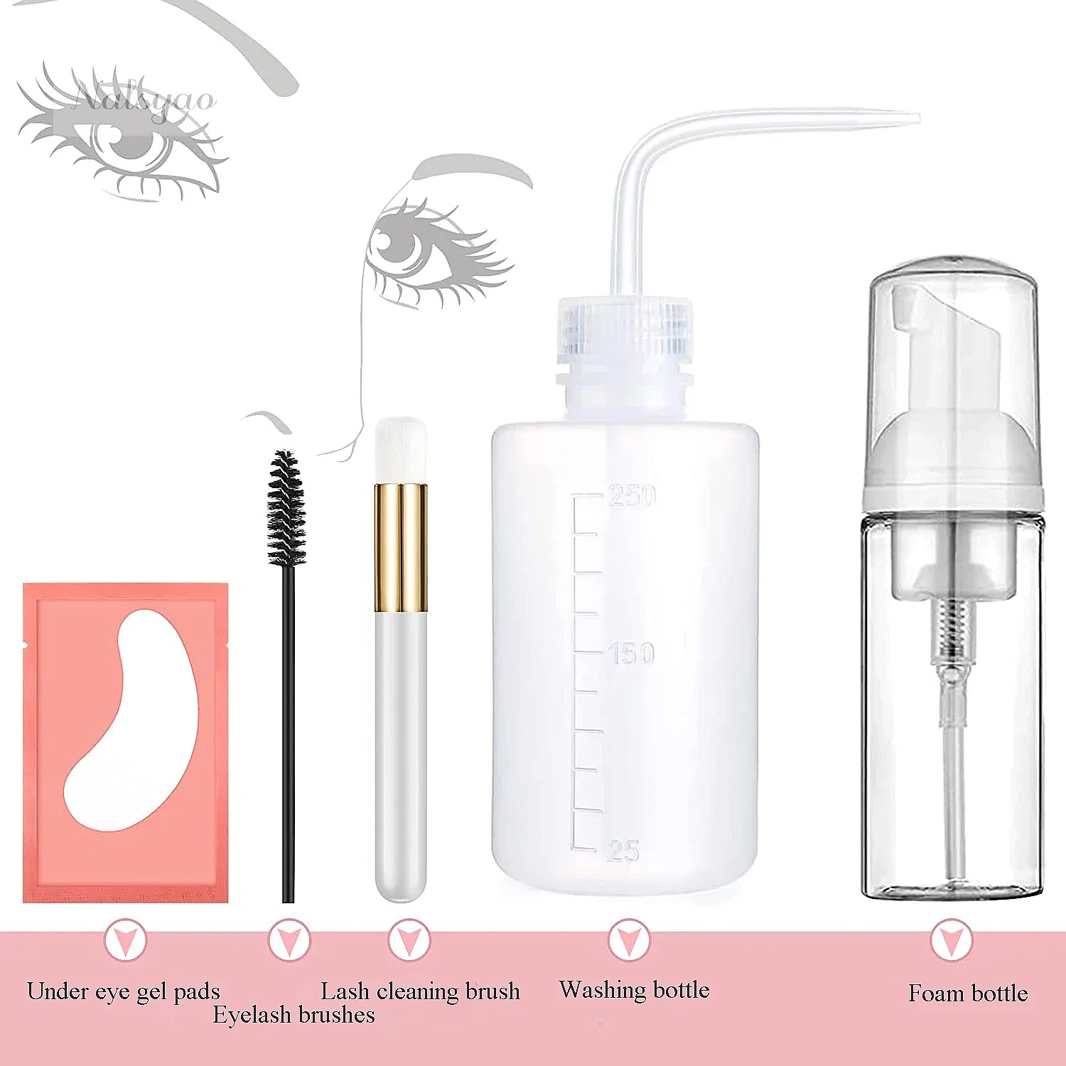 Eyelash Extension Wash Kit - CNKEyelash – butelka z pianką do