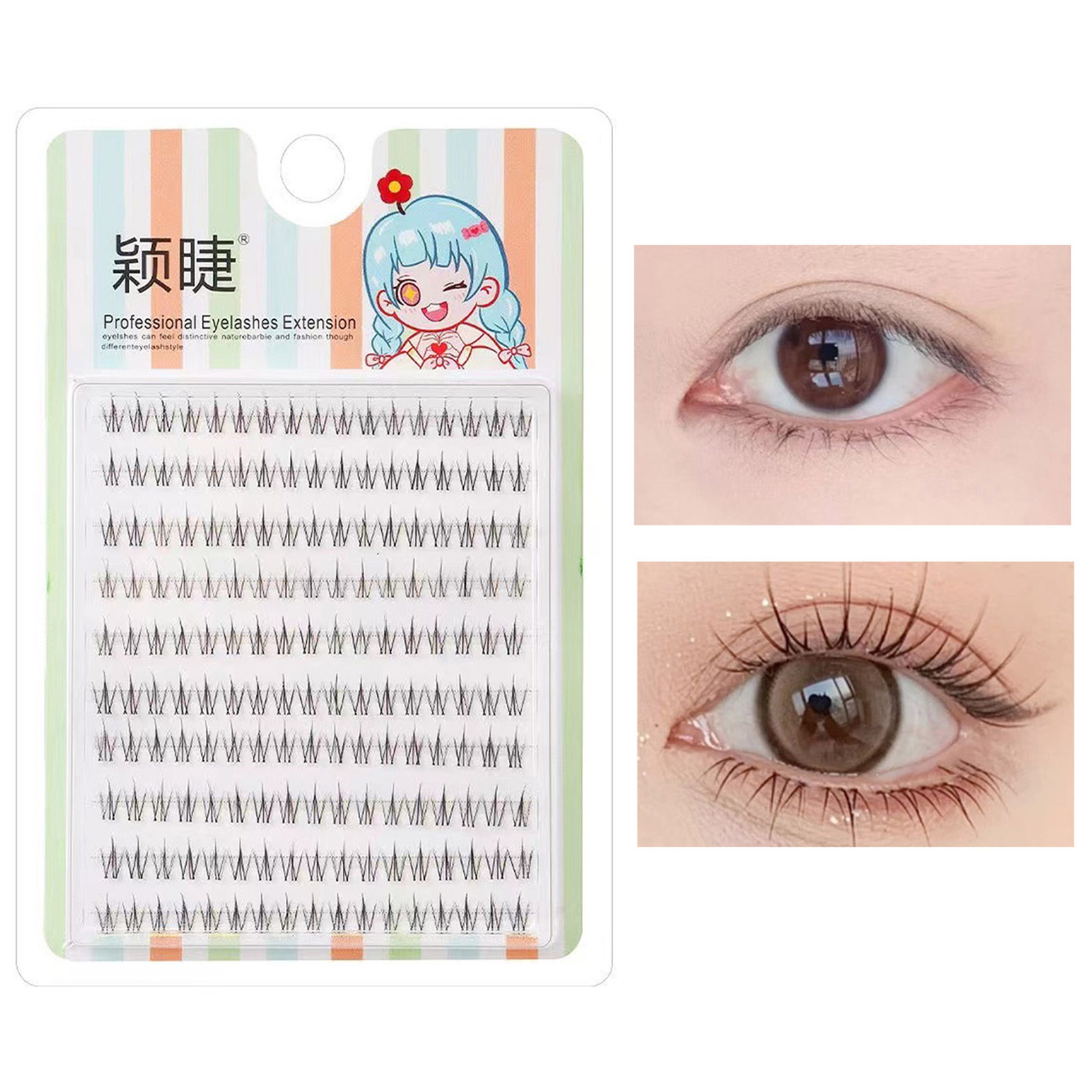 Eyelash Extension Korean - Delikatne rzęsy pojedyncze koreańskie dolne sztuczne