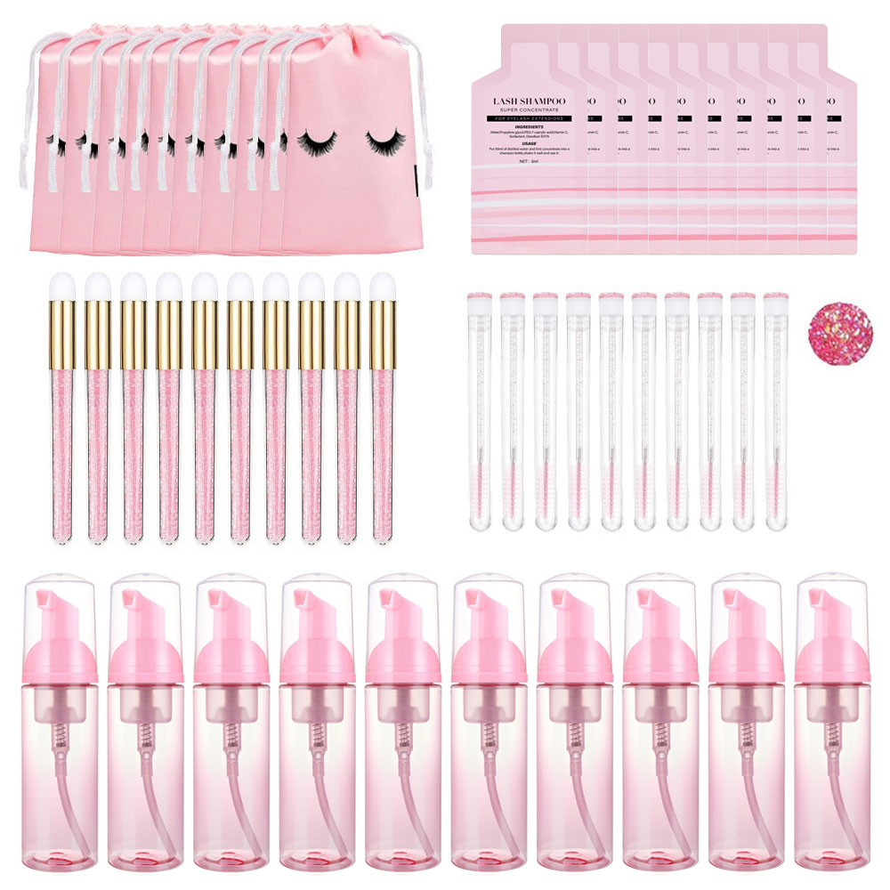 Eyelash Extension Wash Kit - 60ml Butelki z Pompką Pianową Wielokrotnego