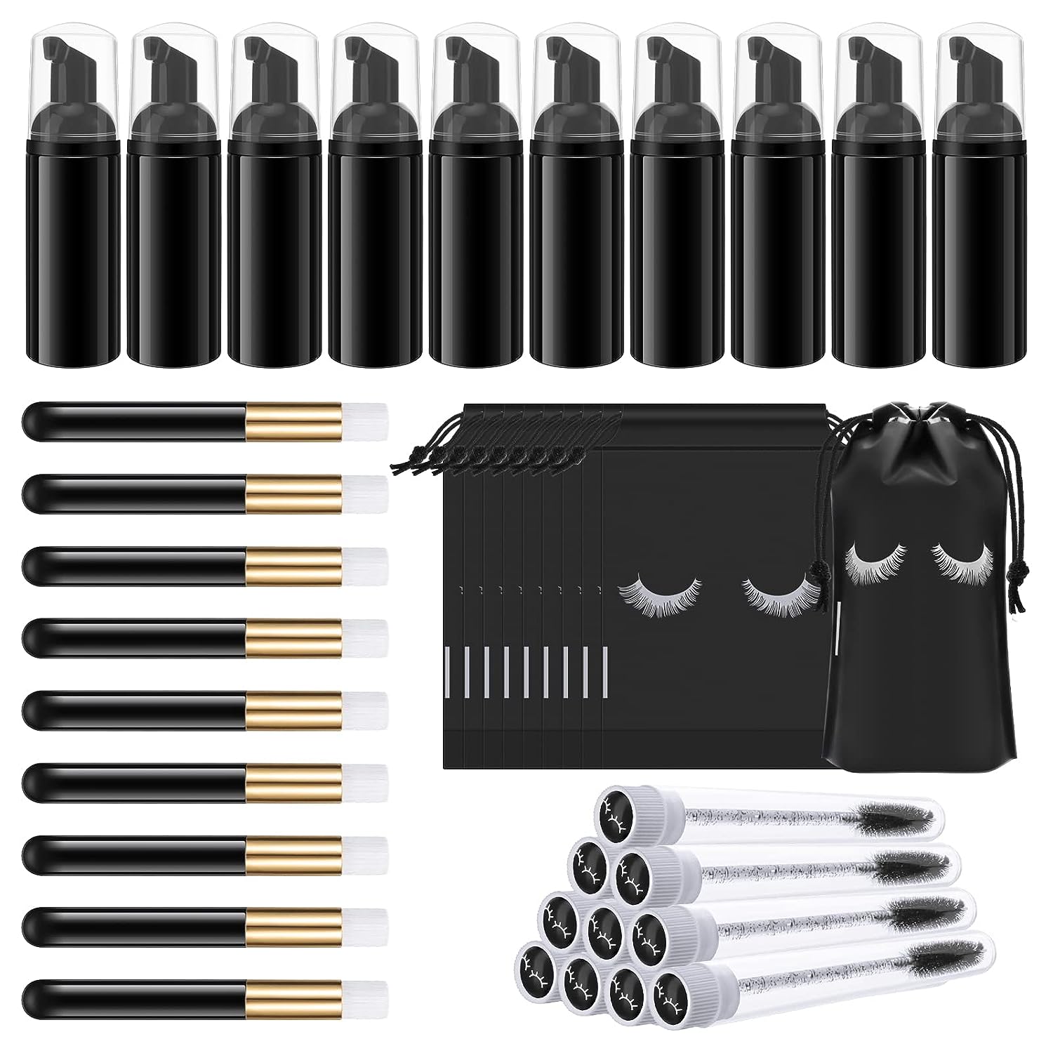 Eyelash Extension Wash Kit - Szczoteczka do mycia rzęs zestaw czyszczący