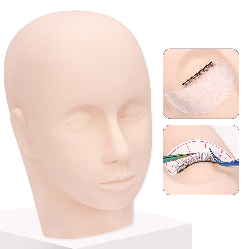 Eyelash Extension Guide - 1 szt. Głowa treningowa do przedłużania