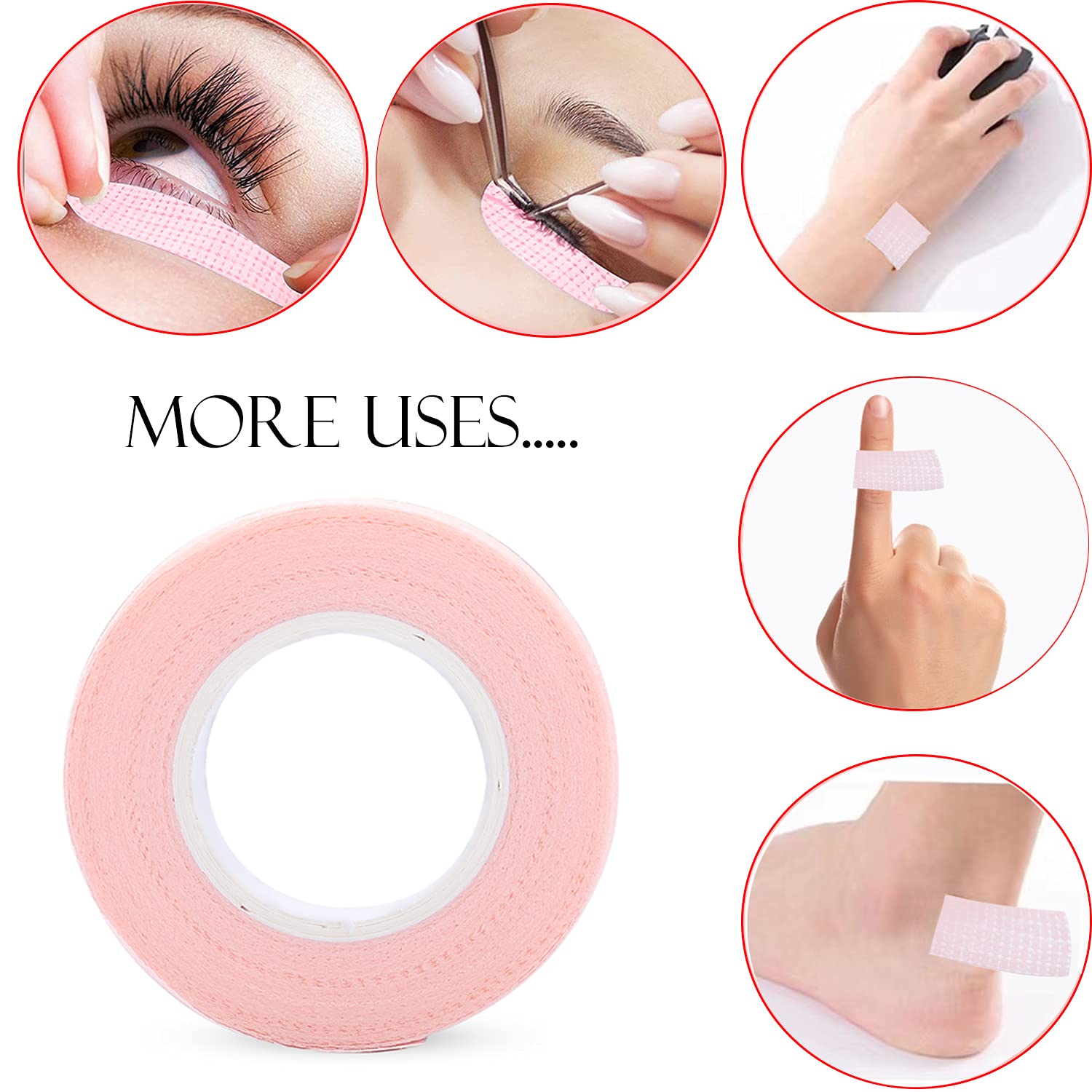 6 rolek taśmy do rzęs, samoprz – Eyelash Extension Guide recenzja i cena