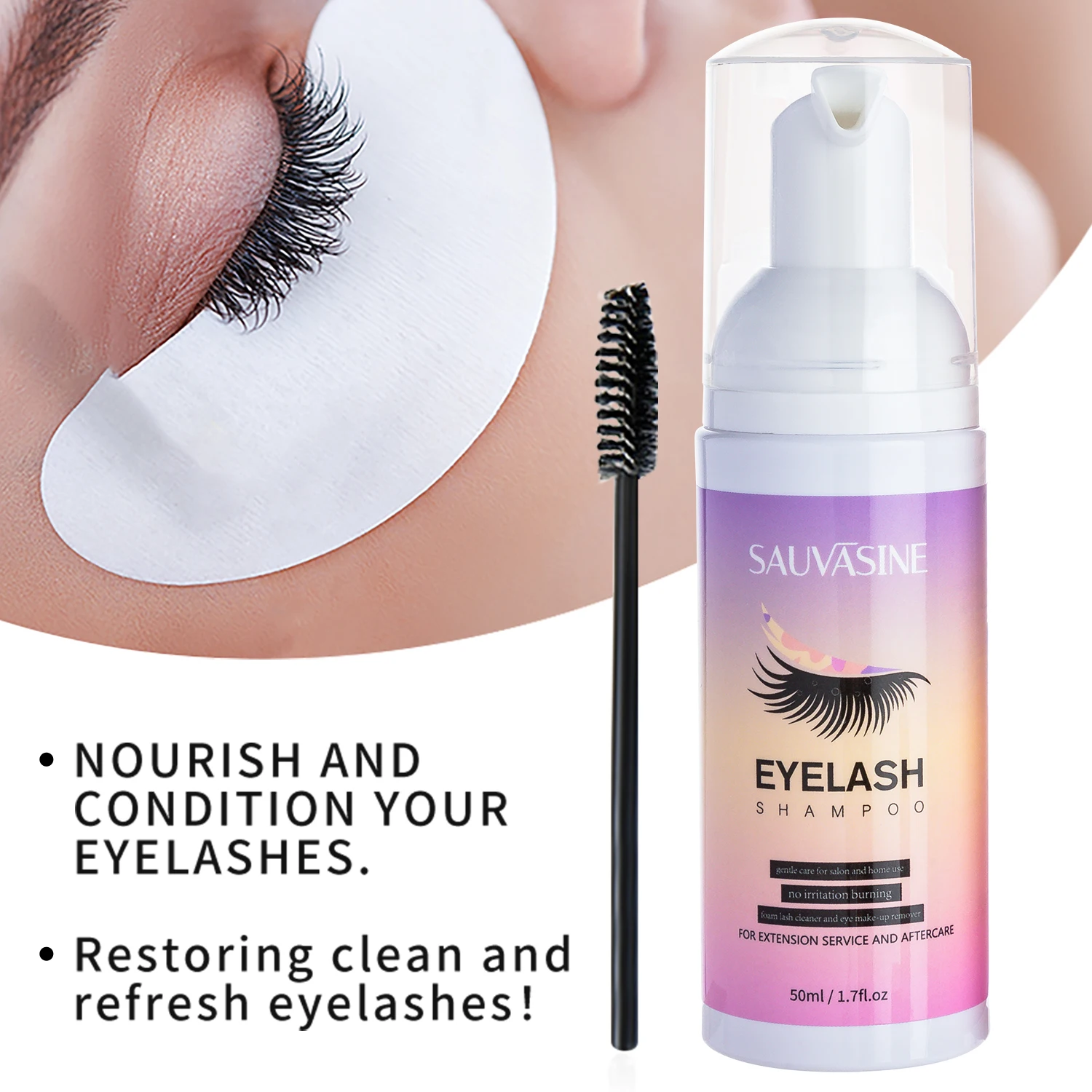 5/10PCS 50ML Szampon do przedł – Eyelash Extension Wash Kit recenzja i cena